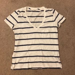 Madewell Vneck Stripped Tshirt